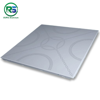 Sound Absorbing 1.2mm Clip In Metal Ceiling Tiles Panels Irregular Shape