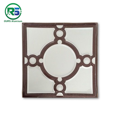 Sound Absorbing 1.2mm Clip In Metal Ceiling Tiles Panels Irregular Shape