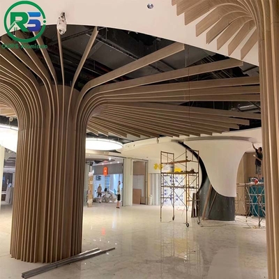 PVDF Spraying Suspended Metal Ceiling in Wine Red dla wszechstronnej ochrony